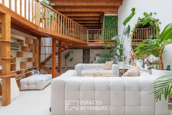 Loft et sa terrasse dans une ancienne menuiserie