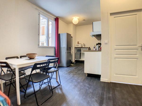 A vendre grand appartement T3 RDC de 68m2 à Cazères centre-ville vendu loué