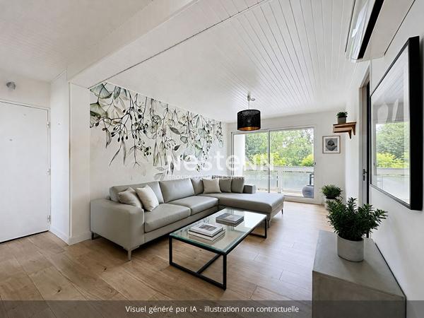 A VENDRE: Appartement T3 entièrement rénové - Bord de Garonne, au calme, avec garage et stationnement