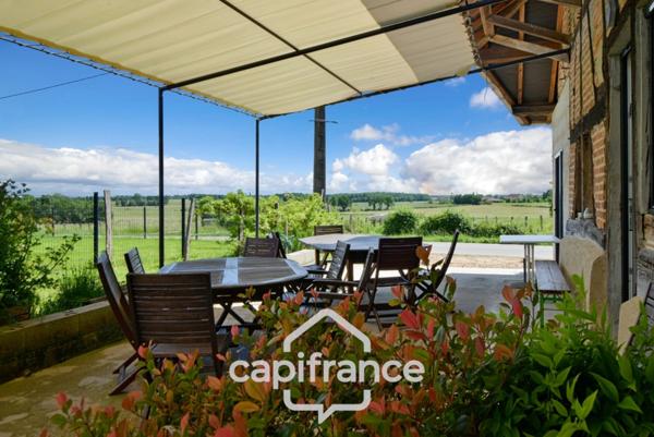 Dpt de SAONE ET LOIRE(71), à vendre MONTPONT EN BRESSE (71470) maison avec gîte et chambres d'hôtes P12 de 470 m² - Terrain de 4 374,00 m²