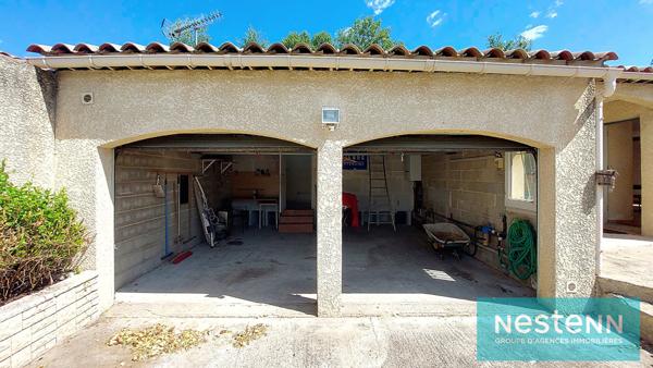 ISTRES, Maison de plain-pied, 98m², Type 4, 3 chambres, deux terrasses, jardin et double garage