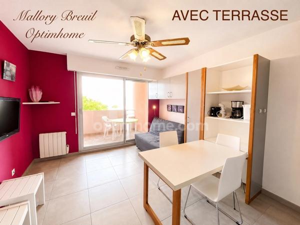 Studio meublé 21m2 avec terrasse à SETE (34)