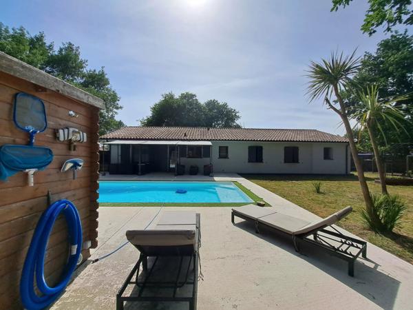 Maison familiale meublée 5 chambres, 138 m² avec piscine, en lisière de forêt – Saugnac-et-Muret