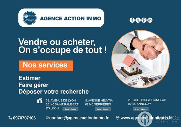 Saint-Victor (07410) À Louer – Superbe Maison de Plain-Pied Meublée de 83 m² – Secteur de St Victor