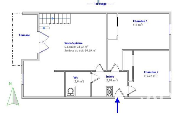 Appartement à vendre 4 pièces 70 m² Saint-Jean