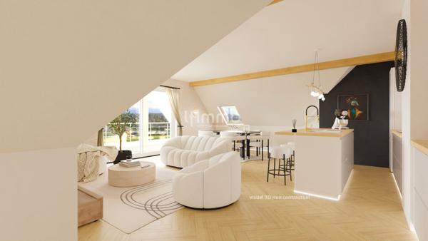 Appartement 4 pièces en dernière étage vue dégagée