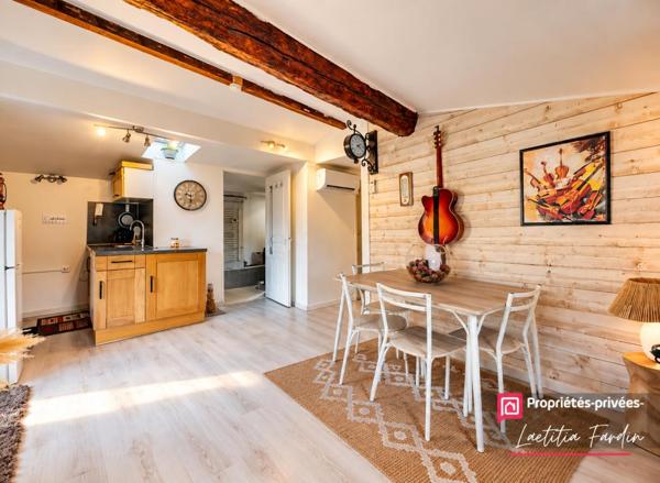 T2 dans résidence avec Jardin, parking privé au centre ville!!