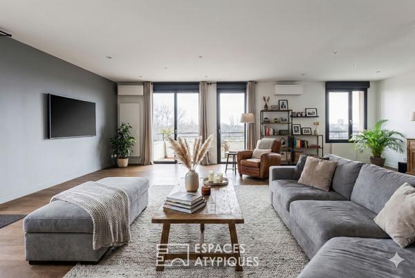 Appartement et sa terrasse avec vue à Toulouse