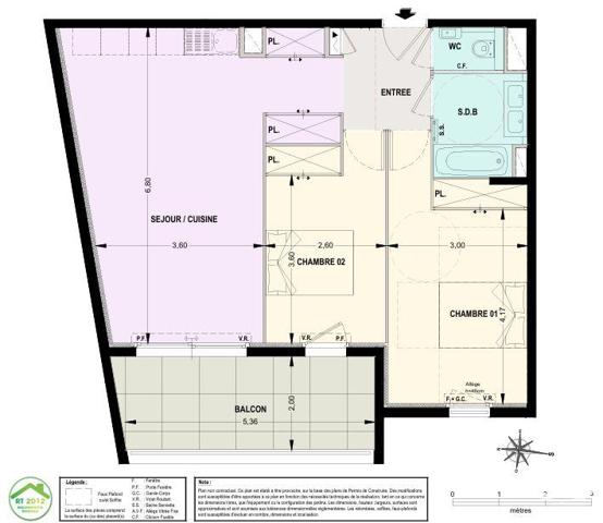 Appartement à vendre 3 pièces 66 m² Le Cannet