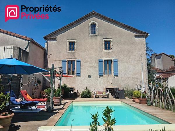 Saint-Géry 46330, maison 5 pièce avec grange et piscine