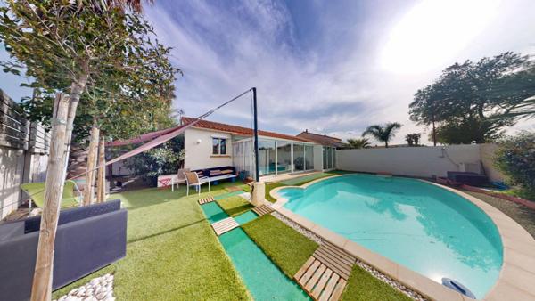 Toulouges, pavillon 129 m2 avec piscine