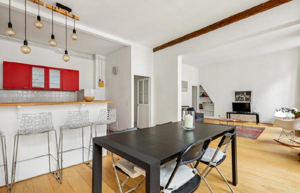 Appartement Paris 3 pièce(s) 64 m2 - 2/3 pièces 