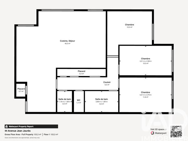 Appartement à vendre 5 pièces 91 m² Chamalières