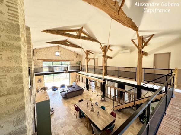SUD REOLAIS - Maison en pierre rénovée - 7 chambres - Terrain 5 000 m² - Piscine - Dépendances