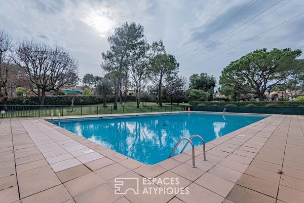 Appartement 2 pièces entièrement rénové à Mougins quartier Saint Basile