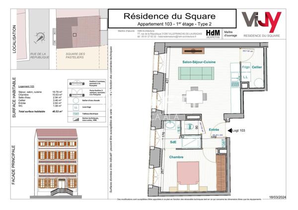 Appartement de standing en centre ville