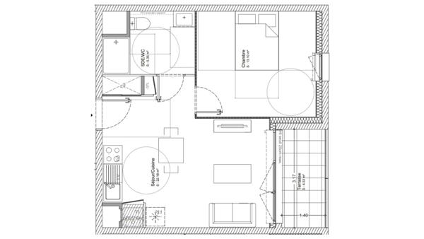 Appartement à vendre 2 pièces 41 m² Cournon-d'Auvergne