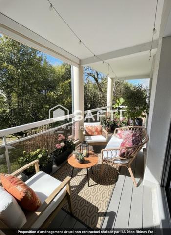 Talence - exclusivité Superbe 3 pièces traversant de 74m² avec deux  grandes terrasses