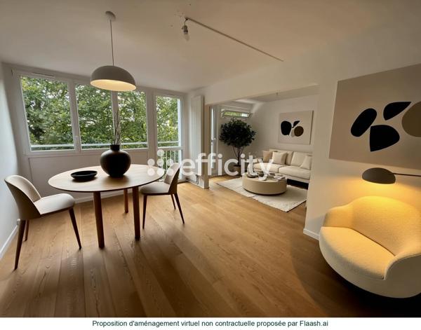 Appartement 3 pièces - 57 m² Exclusivité efficity