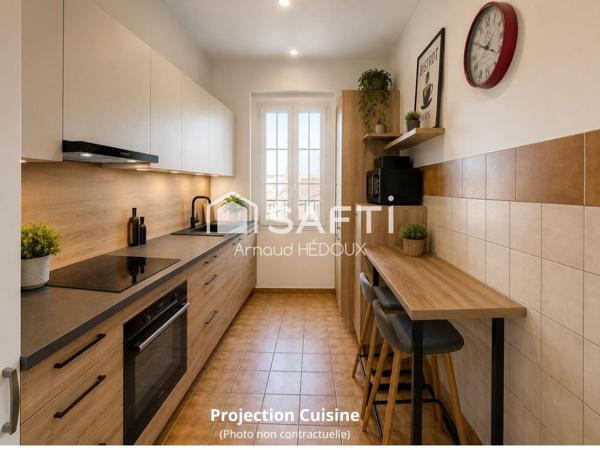 Grand T3 lumineux, au calme - Quartier Aiguillon