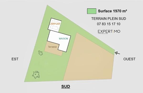 Dijon (21000) TERRAIN A BATIR DE 1970 m² à MESSIGNY ET VANTOUX
