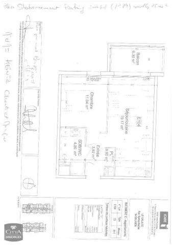 Location appartement 2 pièces de 40.04m²