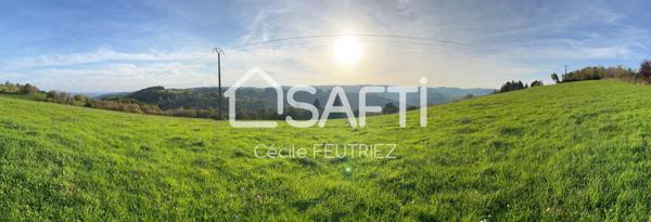 Magnifique terrain avec vue panoramique sur la vallée