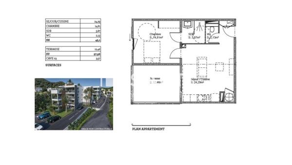 Appartement T2 - Les terrasse du Marin