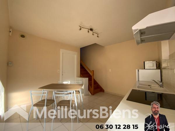 Jonzac centre maison 40 m² 1 chambre avec garage et jardin arrière