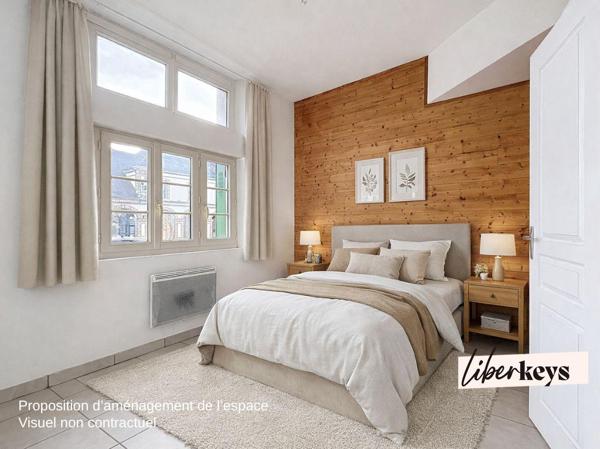 Immeuble de rapport – 2 appartements – 114 m² – Centre La Ferté-Vidame – Cour et jardin clos