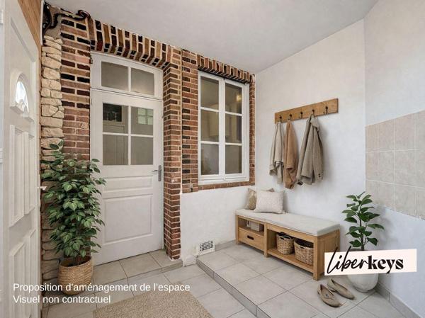 Immeuble de rapport – 2 appartements – 114 m² – Centre La Ferté-Vidame – Cour et jardin clos
