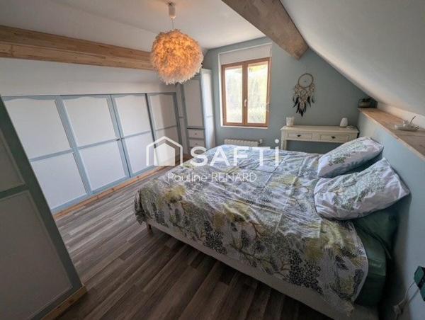 Maison individuelle 2 chambres + bureau - Grand jardin