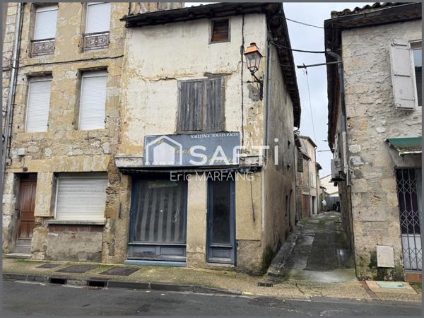 Maison et local commercial a restaurer
