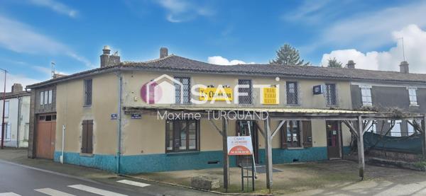 Immeuble pour investisseur ou projet commercial 290 m² comprenant 1 habitation et une surface commerciale réhabilitable en habitation.