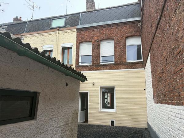 Maison mitoyenne 2 côtés à louer, 4 pièces - Caudry 59540