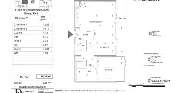 Location Appartement 3 pièces 60.1 m² - Saran 45770