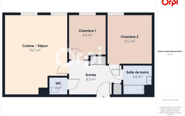 Appartement à vendre    3 pièces • 62,23 m2 Chaville