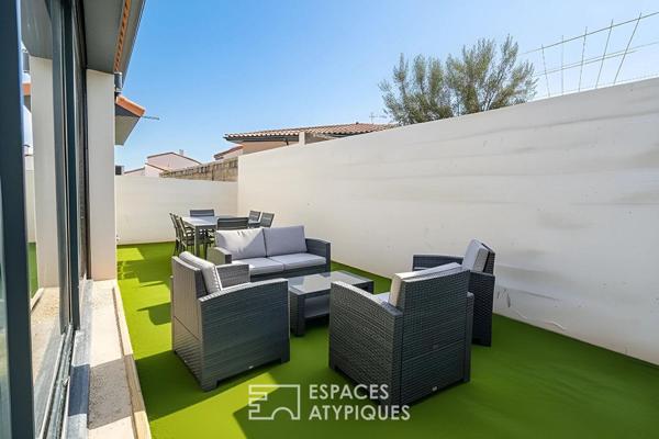 Maison de plain-pied dans un quartier calme