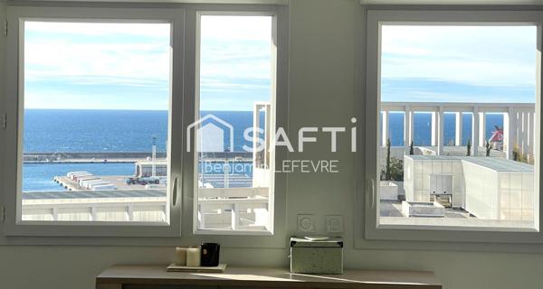 ***RETOUR À LA VENTE*** T3 ÉTAT NEUF, PEU HABITÉ /  AVEC VUE MER / TERRASSE / STATIONNEMENT /