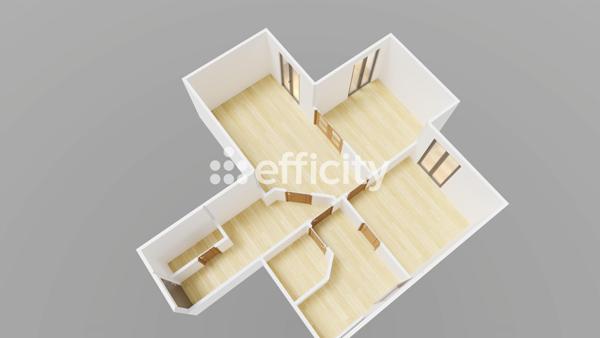 Appartement 3 pièces - 63 m² Exclusivité efficity