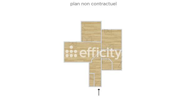 Appartement 3 pièces - 63 m² Exclusivité efficity