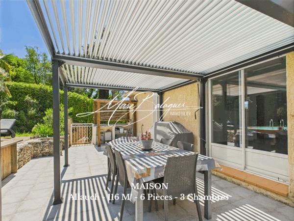 Allauch (13190) ALLAUCH - Maison Familiale An 90 - 116m² - Avec Piscine, calme absolu & énergie verte !