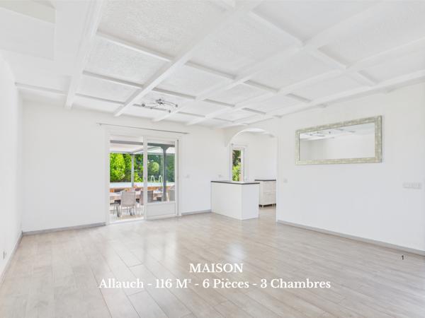 Allauch (13190) ALLAUCH - Maison Familiale An 90 - 116m² - Avec Piscine, calme absolu & énergie verte !