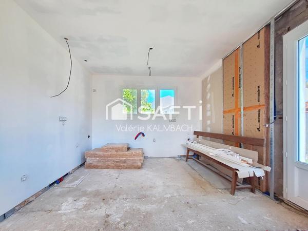 Ensemble immobilier 2 maisons, 2 garages, jardin