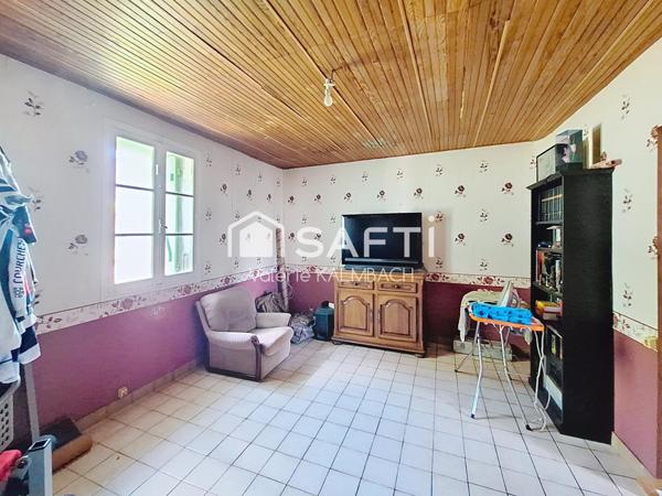 Ensemble immobilier 2 maisons, 2 garages, jardin