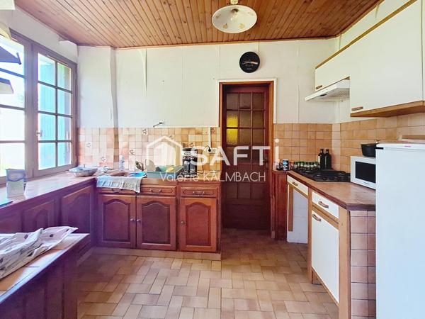 Ensemble immobilier 2 maisons, 2 garages, jardin