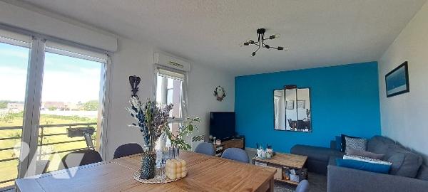 AGNEAUX - COUP DE CŒUR - APPARTEMENT T3 LUMINEUX AU DERNIER ÉTAGE SANS VIS-À-VIS
