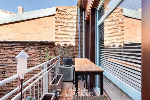 Appartement duplex en dernier étage aux Carmes