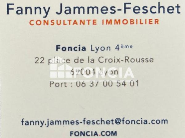 À vendre Studio 37 m² - Lyon 69001