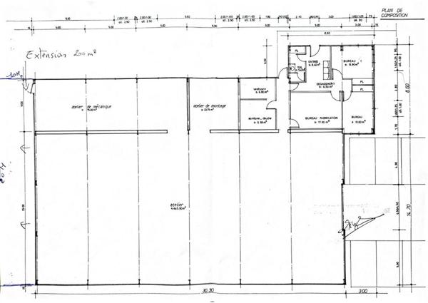 SECTEUR DREUX 28 - LOCAUX D'ACTIVITE avec BUREAUX 1.000 m²